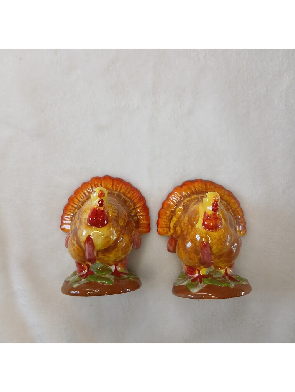 Vintage Turkey Salt and Pepper Shakers Set Thanksgiving Fall Table Decor